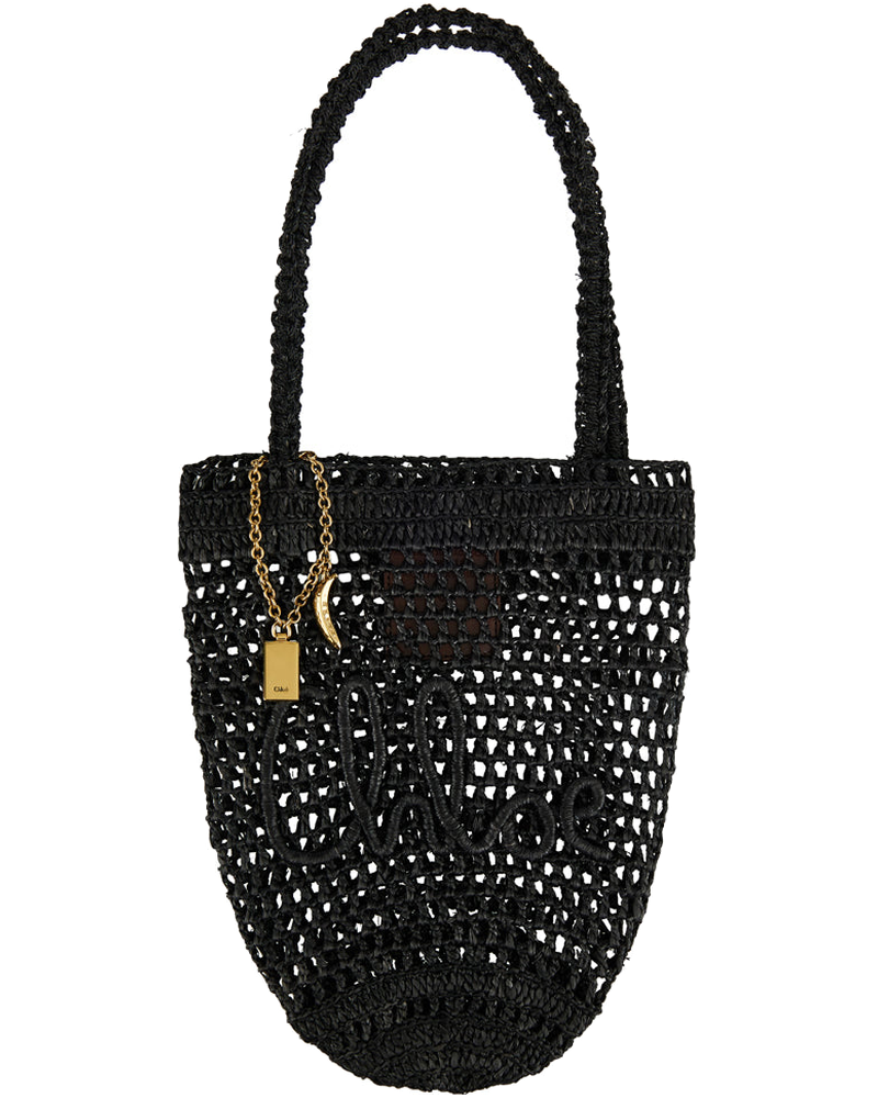 Summer Banana Small Raffia Tote Bag Chloe оригінал – Купити в Україні