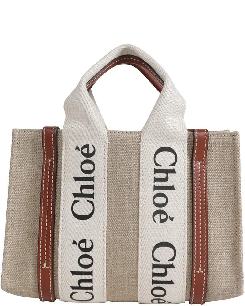 Mini Woody Tote Bag In Linen Chloe – Гарантія оригінальності