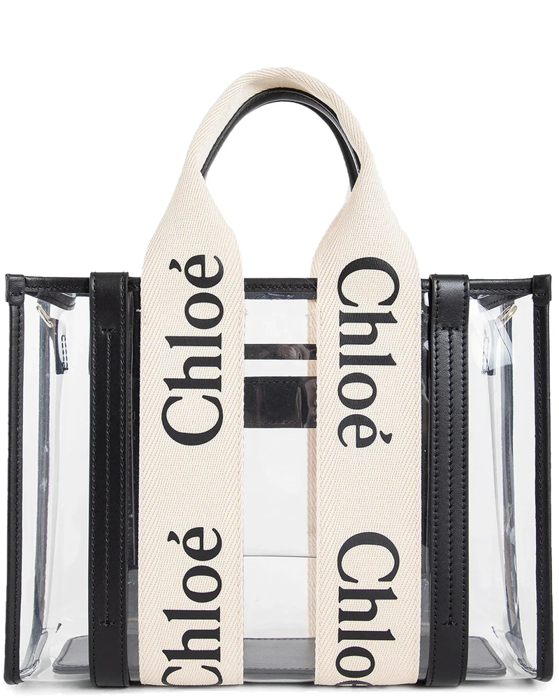 Оригінальна Woody Small Tote Bag In Jelly And Leather Chloe