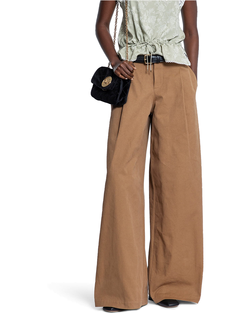 High-Rise Wide-Leg Pants In Cotton Canvas Chloe – Гарантія оригінальності