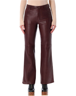 Оригінальна Flared Textured Lambskin Leather Trousers Chloe