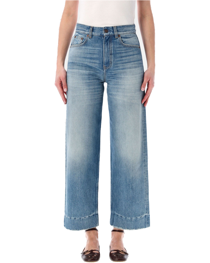 High Rise Cropped Wide Leg Jeans Chloe оригінал – Купити в Україні