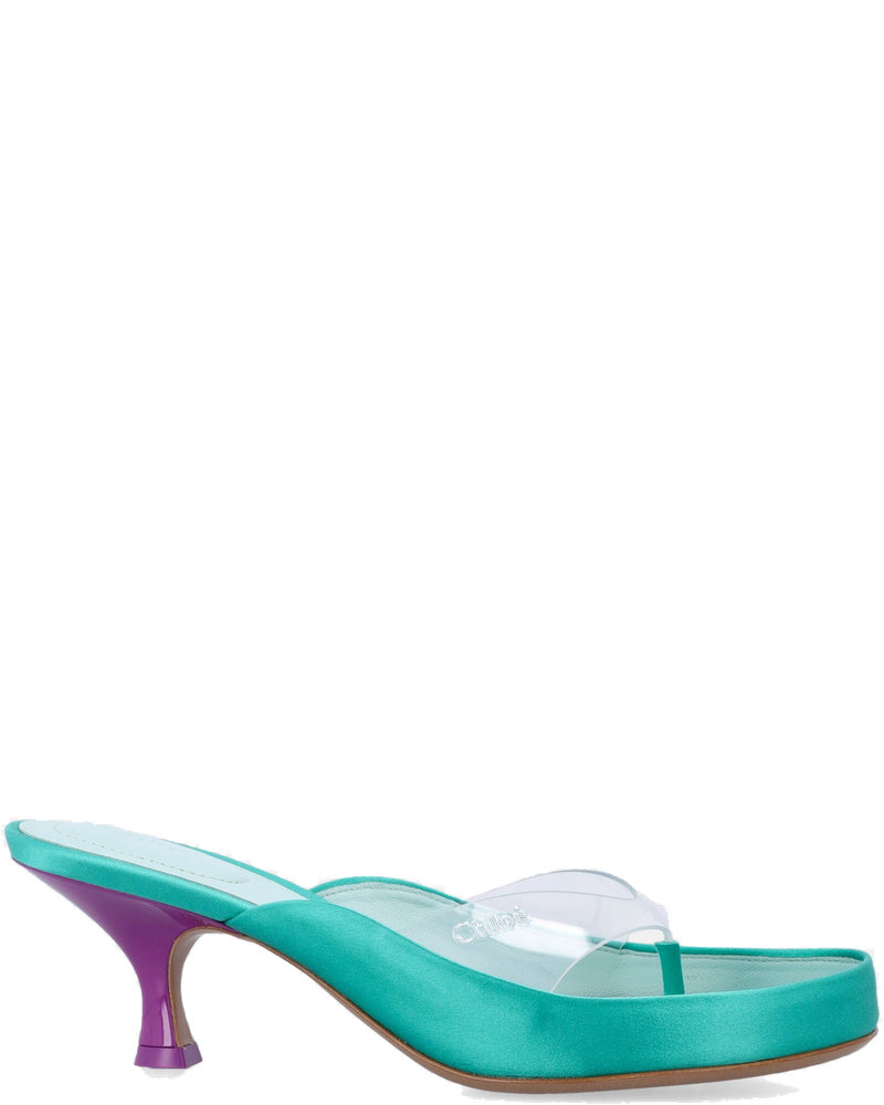 Junie Satin Kitten Heel Sandals Chloe – Гарантія оригінальності