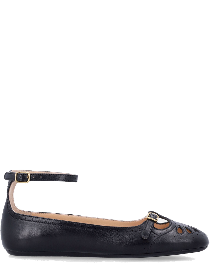 Misty Lambskin Ballerinas With Buckle Chloe – Гарантія оригінальності