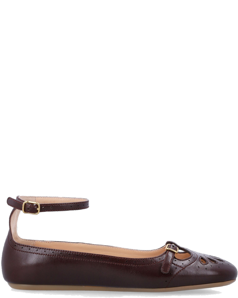 Misty Lambskin Ballerinas With Buckle Chloe – Гарантія оригінальності
