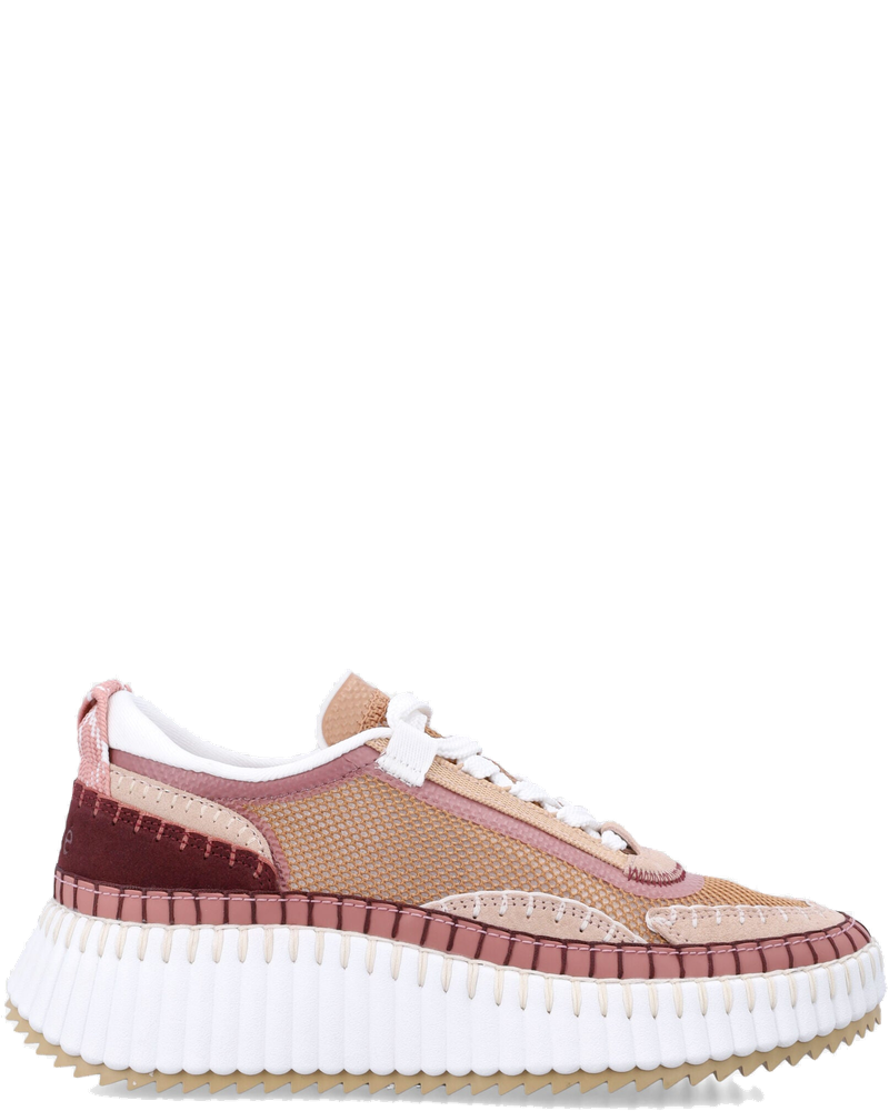 Оригінальна Nama Mesh And Leather Womans Sneakers Chloe