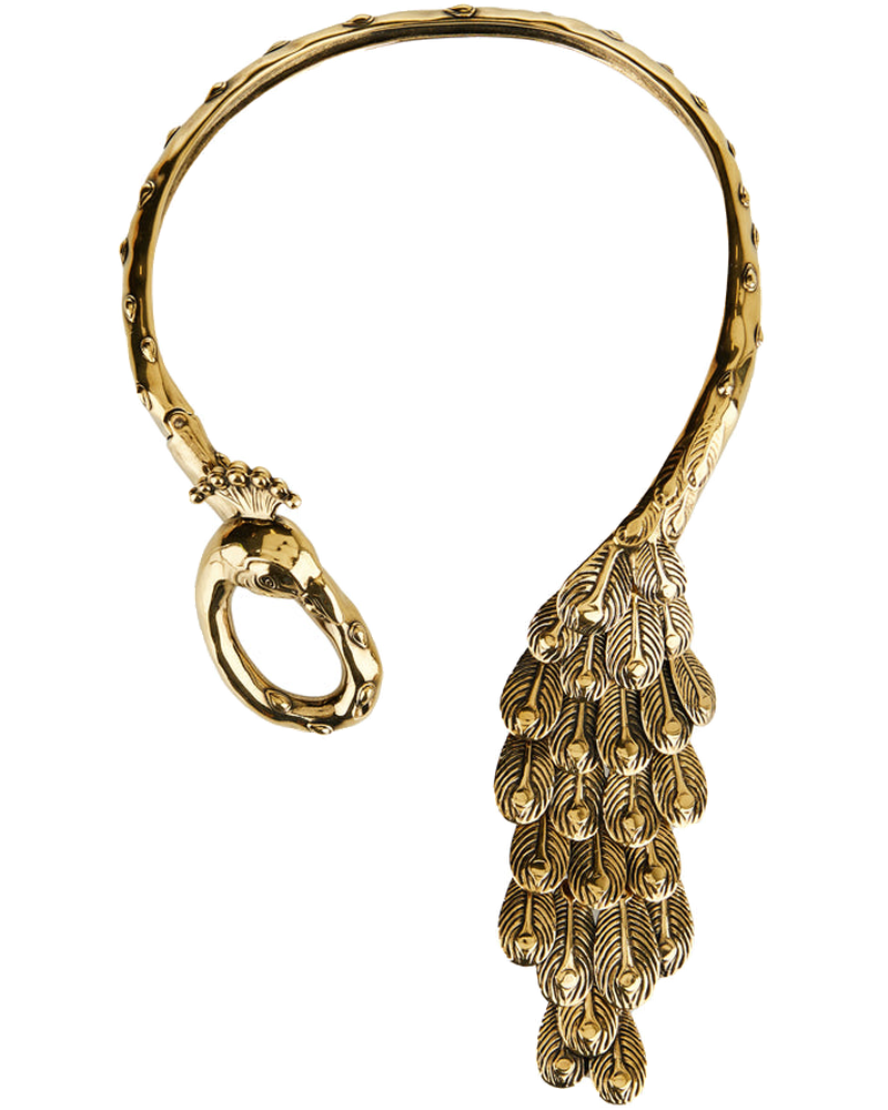 Peacock Gold Tone Choker Chloe – Гарантія оригінальності