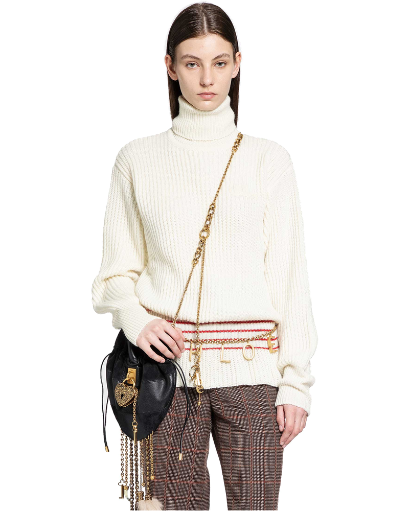 Oversized Logo Turtleneck Jumper Chloe оригінал – Купити в Україні