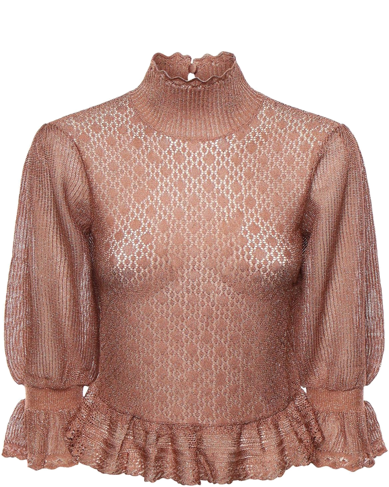 Pullover Con Volant In Maglia DI Lurex Chloe – Гарантія оригінальності