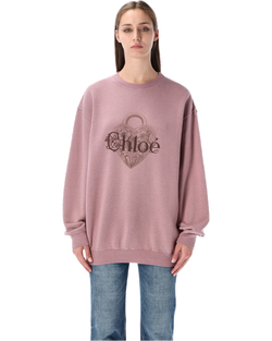 Pink Chiné Fleece Oversized Sweatshirt Chloe – Гарантія оригінальності