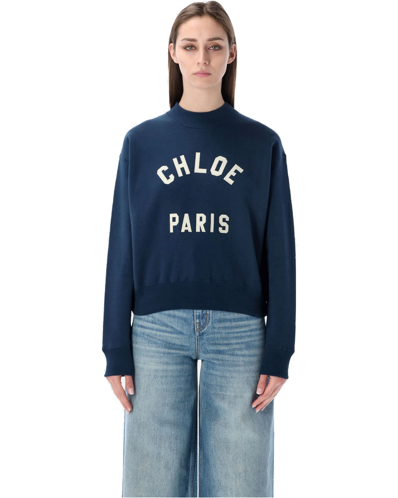 Оригінальна Varsity Logo Cotton Sweatshirt Chloe