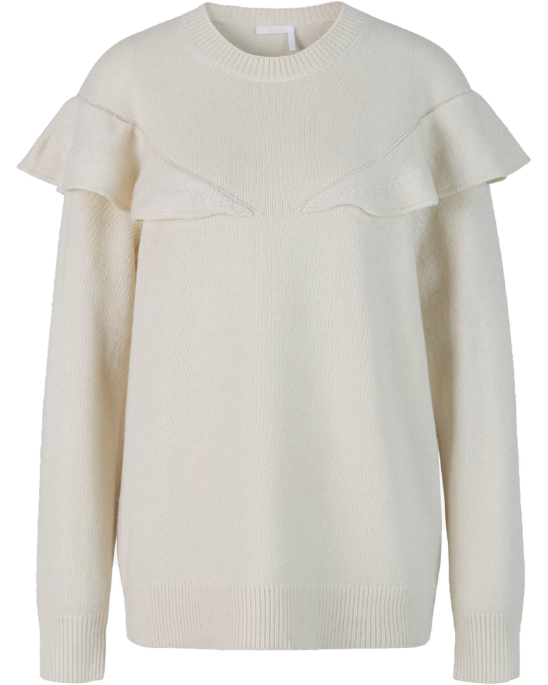 Cashmere Ruffled Sweater Chloe оригінал – Купити в Україні