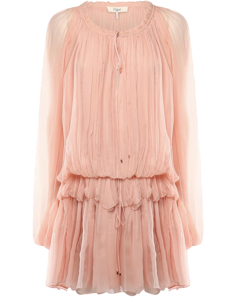 Mini Abito Con Mantella In Mussola DI Seta Chloe оригінал – Купити в Україні