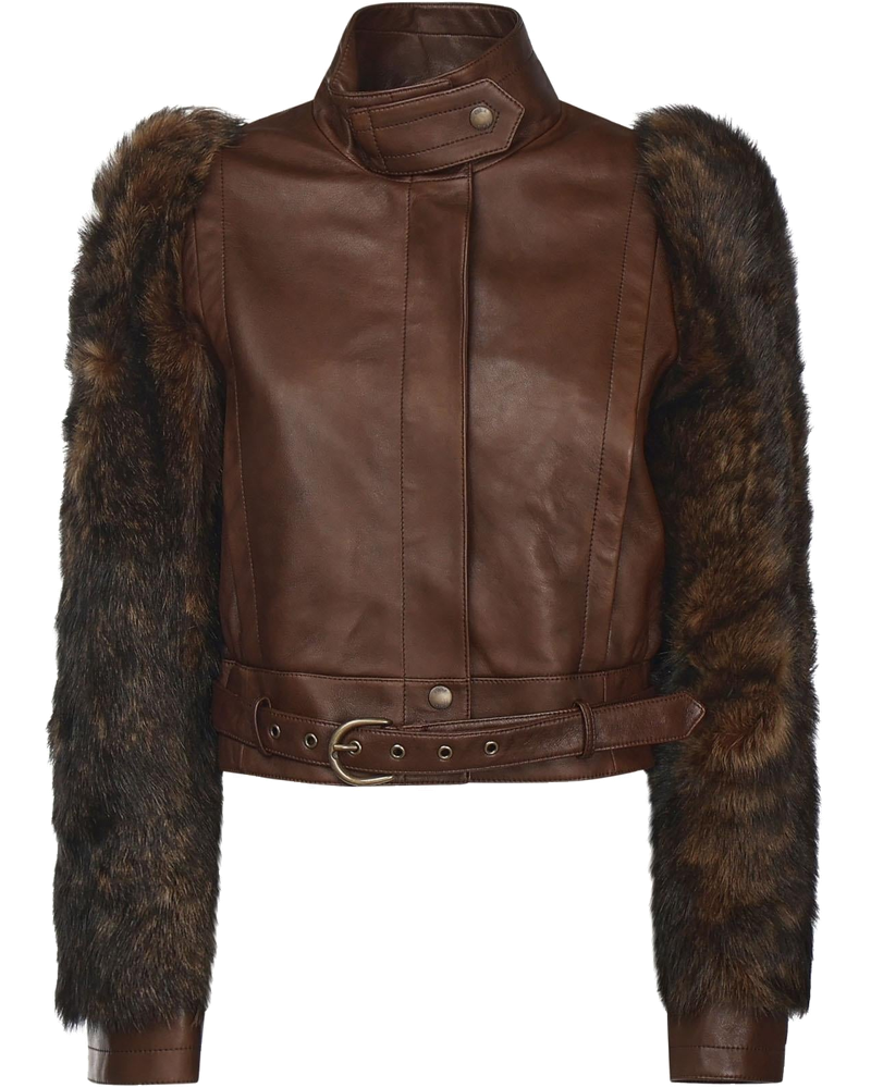 Оригінальна Giacca Cropped In Pelle Chloe