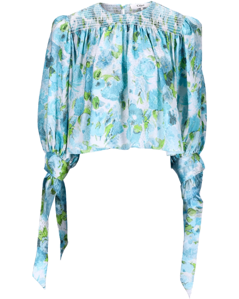 Оригінальна Aqua Flowers Top Chloe