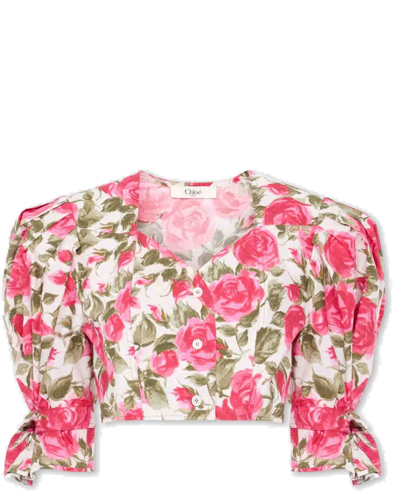 Floral Poplin Blouse Chloe оригінал – Купити в Україні