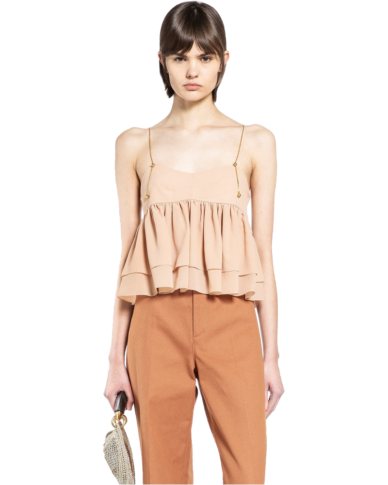 Sleeveless Ruffle Top Chloe оригінал – Купити в Україні