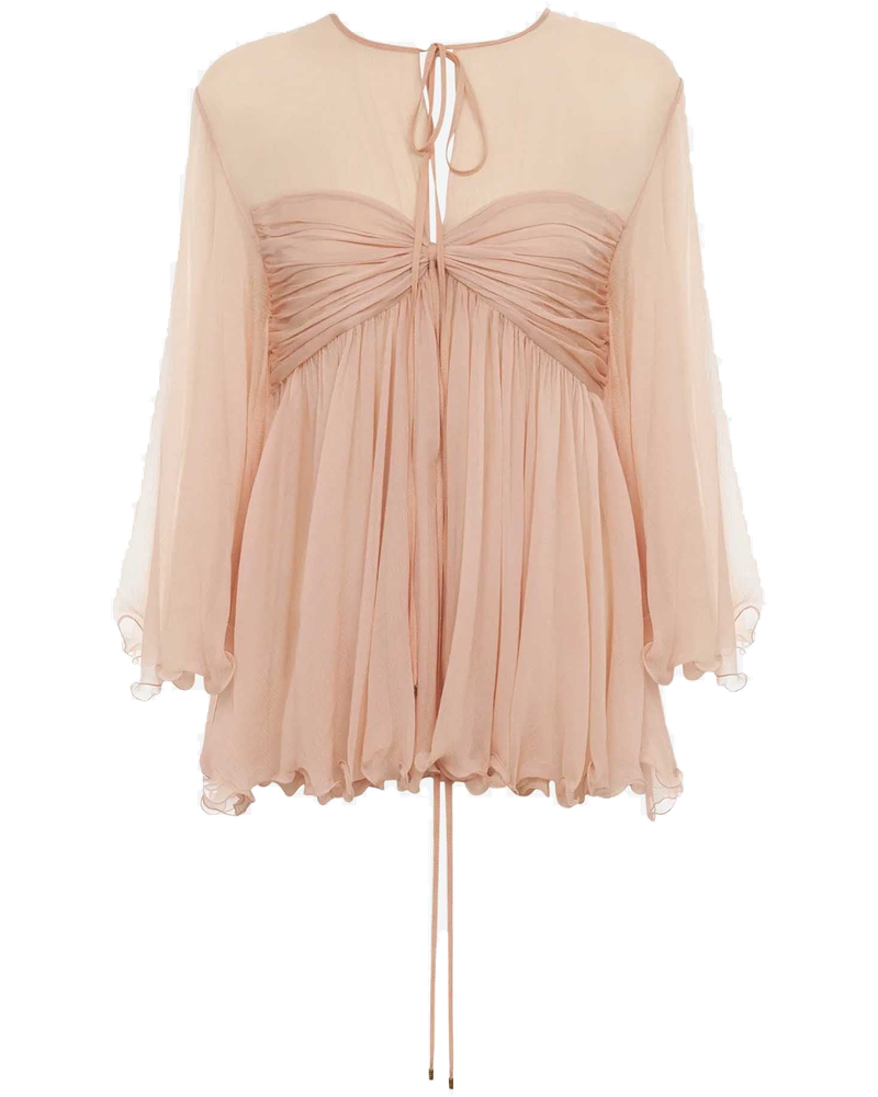 Pleated Silk Blouse Chloe оригінал – Купити в Україні