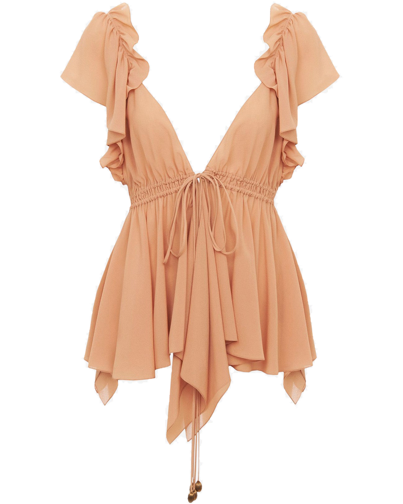 Silk Georgette Top Chloe оригінал – Купити в Україні