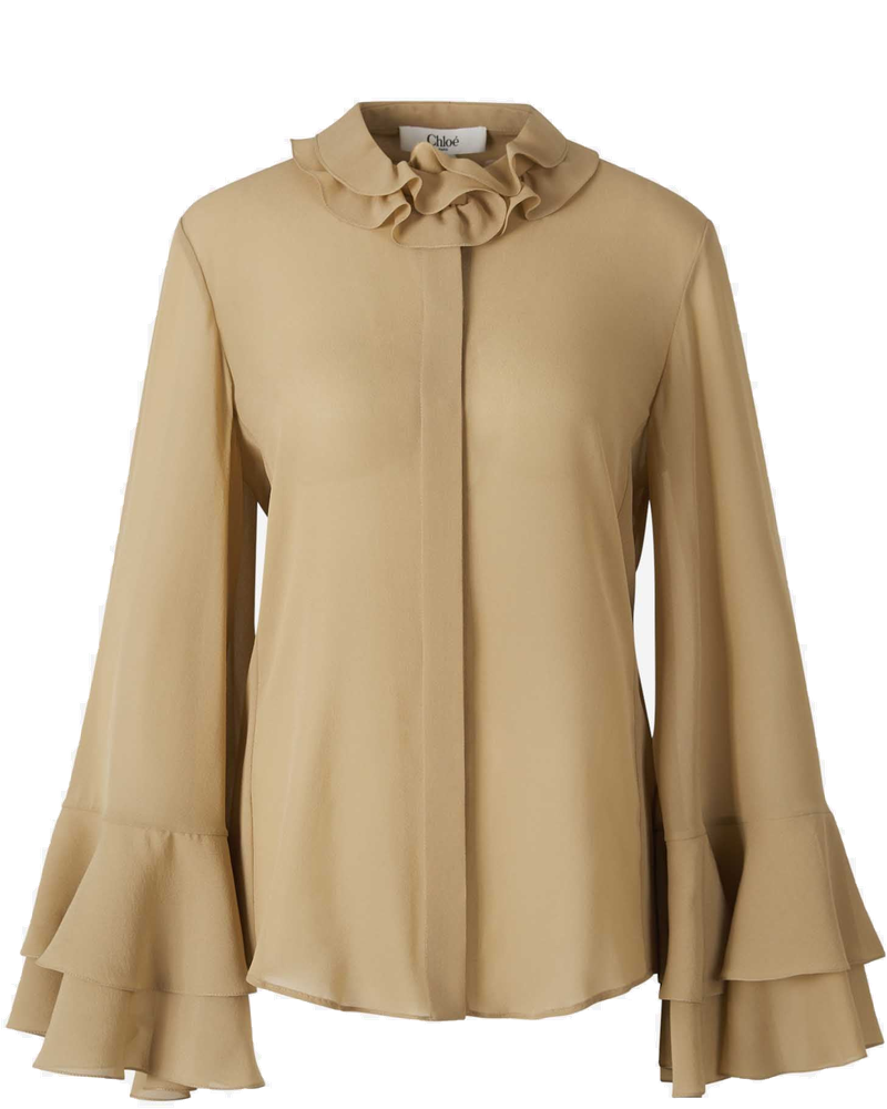 Оригінальна Silk Georgette Flowy Blouse Chloe