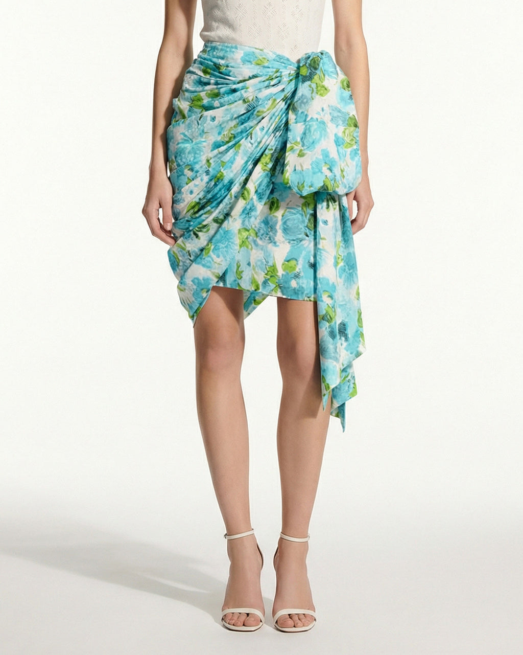 Short Wrap Silk Skirt Chloe оригінал – Купити в Україні – вид ззаду