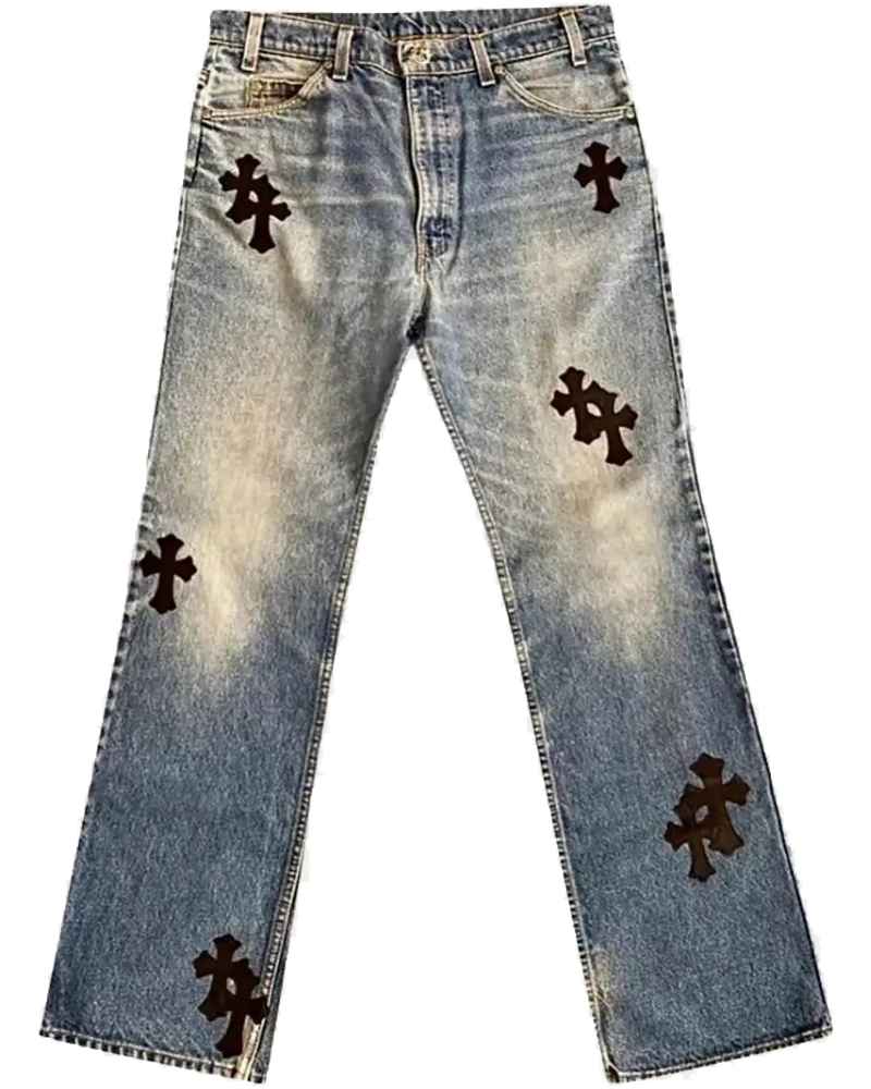 Оригінальна Made To Order Cross Carpenter Pants Chrome hearts