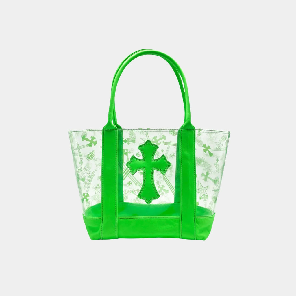Green Pvc And Calf Leather Tote Bag Chrome hearts оригінал – Купити в Україні – боковий вид