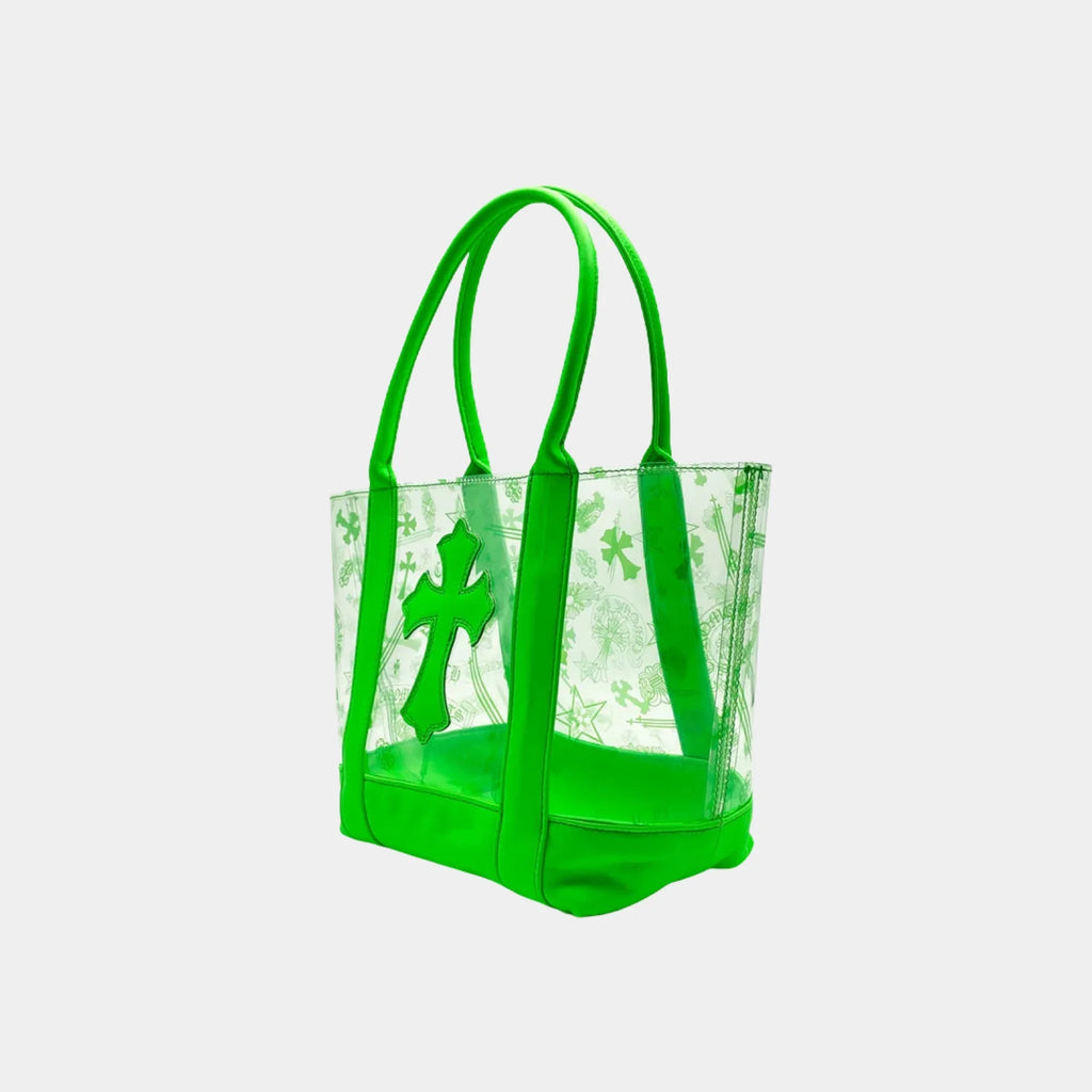 Green Pvc And Calf Leather Tote Bag Chrome hearts оригінал – Купити в Україні – вид ззаду