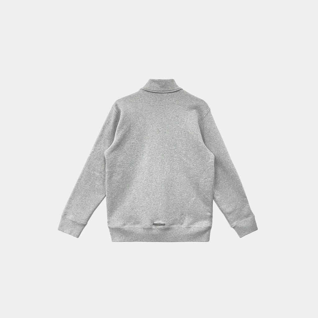 Grey Quarter Zip Crewneck Chrome hearts – Гарантія оригінальності – вид ззаду