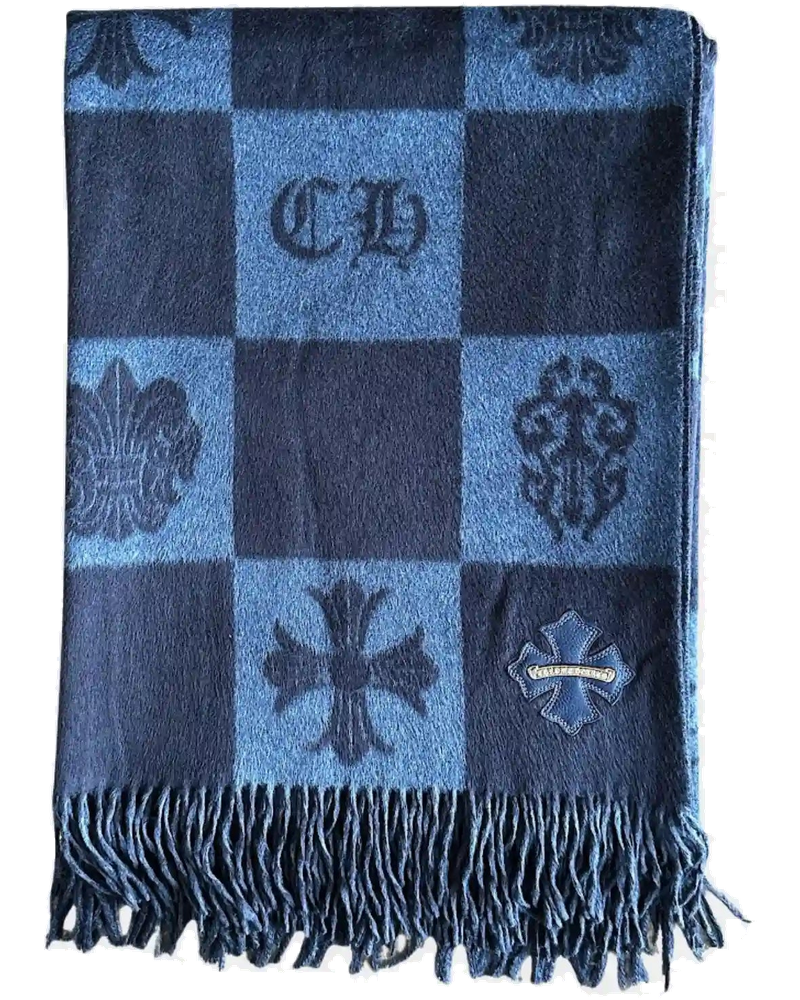 Blanket Navy Blue In Silk & Calf Leather Chrome hearts – Гарантія оригінальності