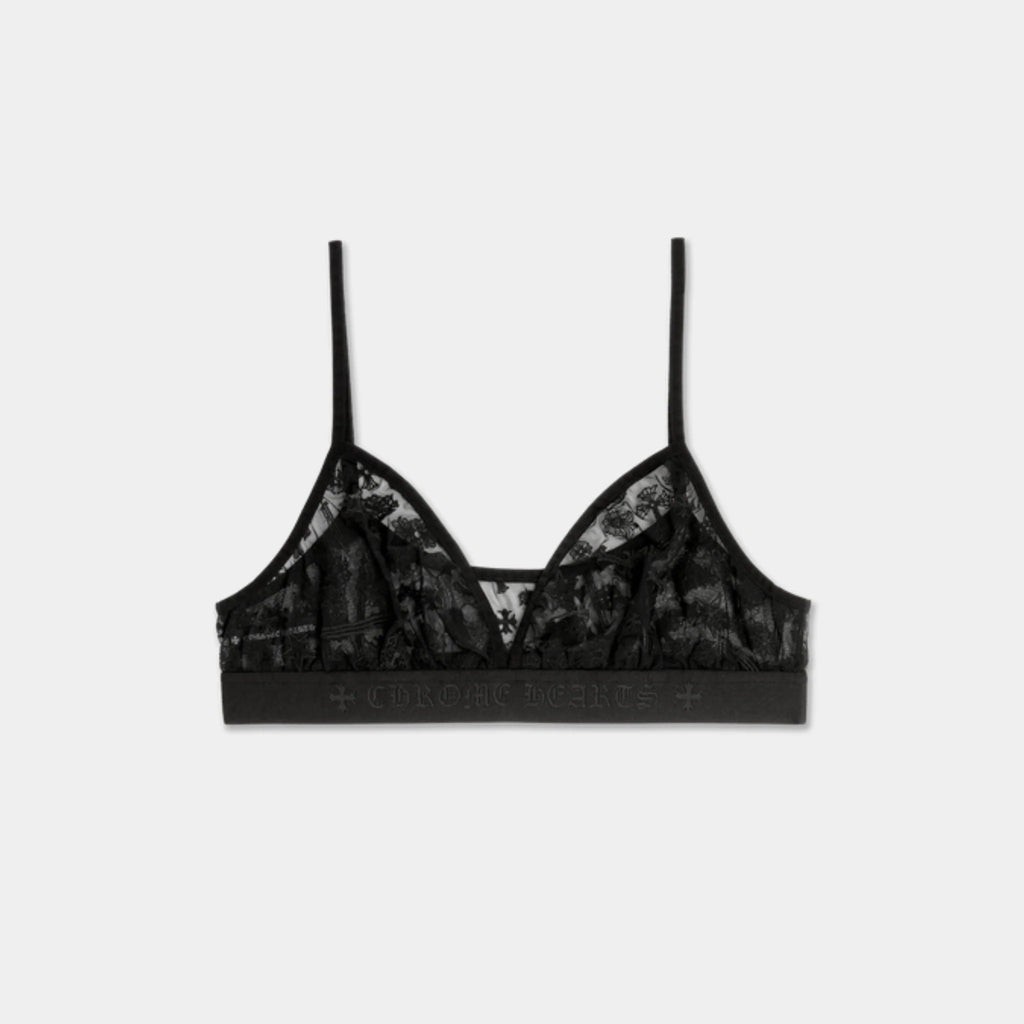 Lace Triangle Bralette Chrome hearts – Гарантія оригінальності – боковий вид