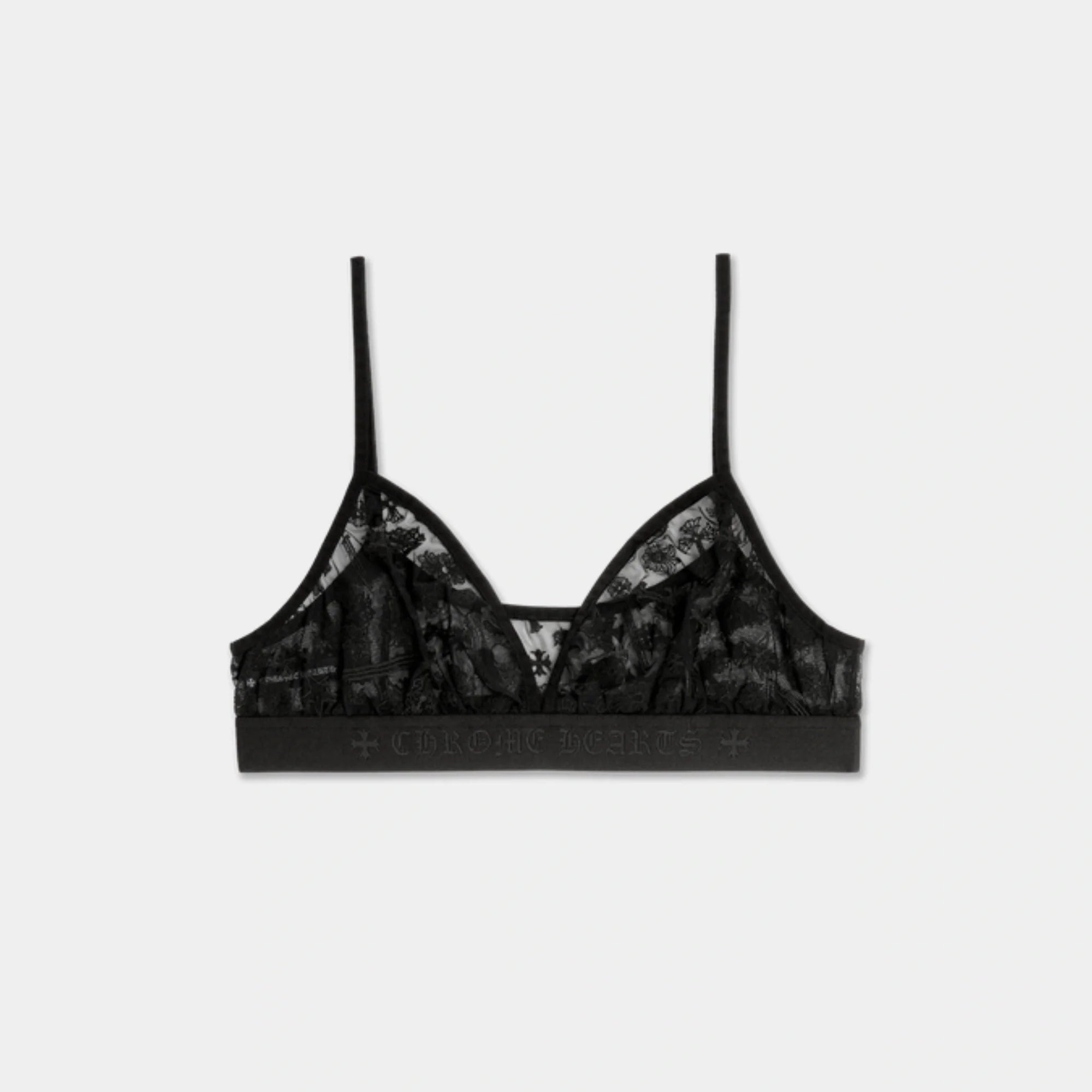 Lace Triangle Bralette Chrome hearts – Гарантія оригінальності – боковий вид