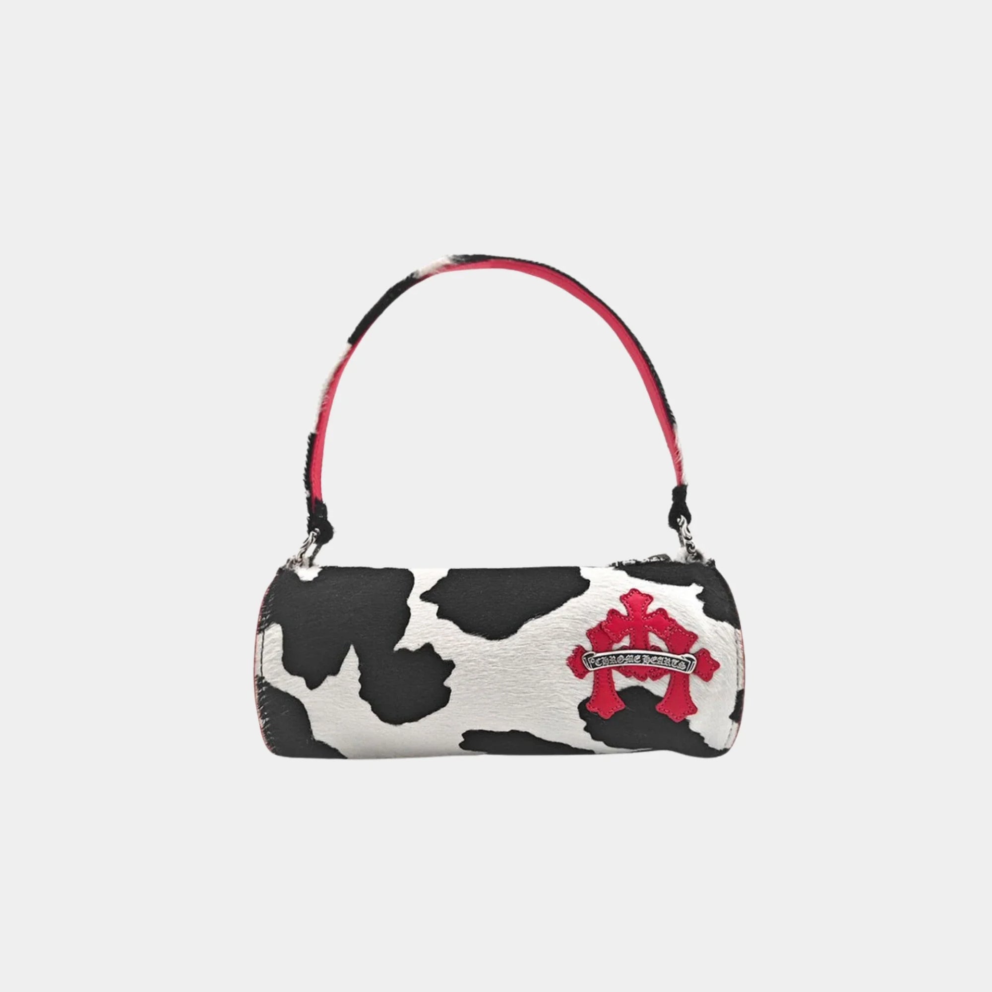 Mini Jojo Bag In White Black & Red Chrome hearts – Гарантія оригінальності – боковий вид