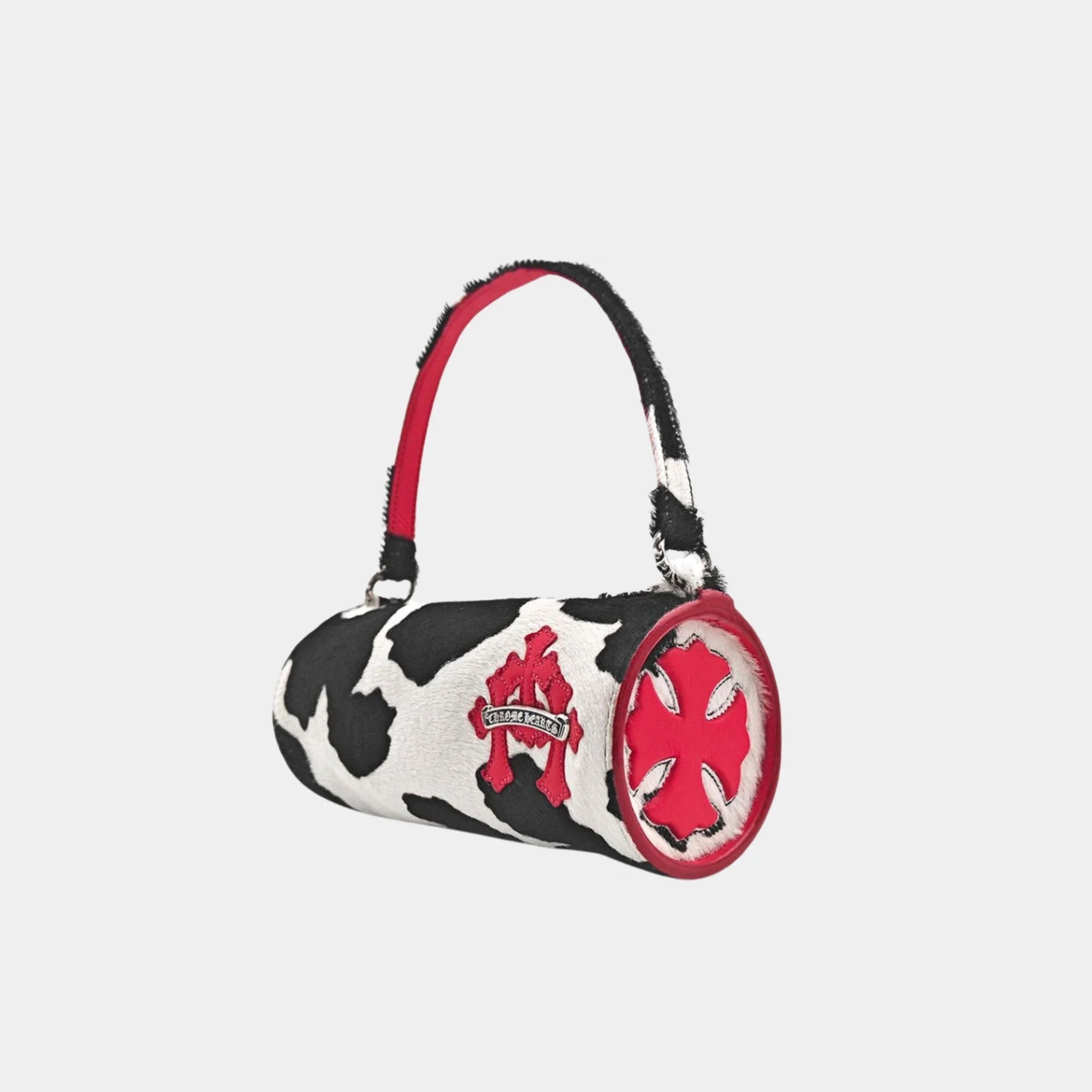 Mini Jojo Bag In White Black & Red Chrome hearts – Гарантія оригінальності – вид ззаду