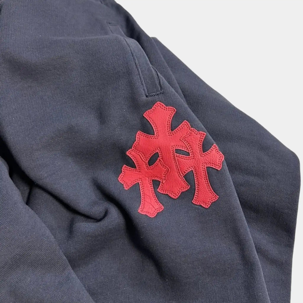 Оригінальна Triple Cross Logo Sweatpants Chrome hearts – детальний вид