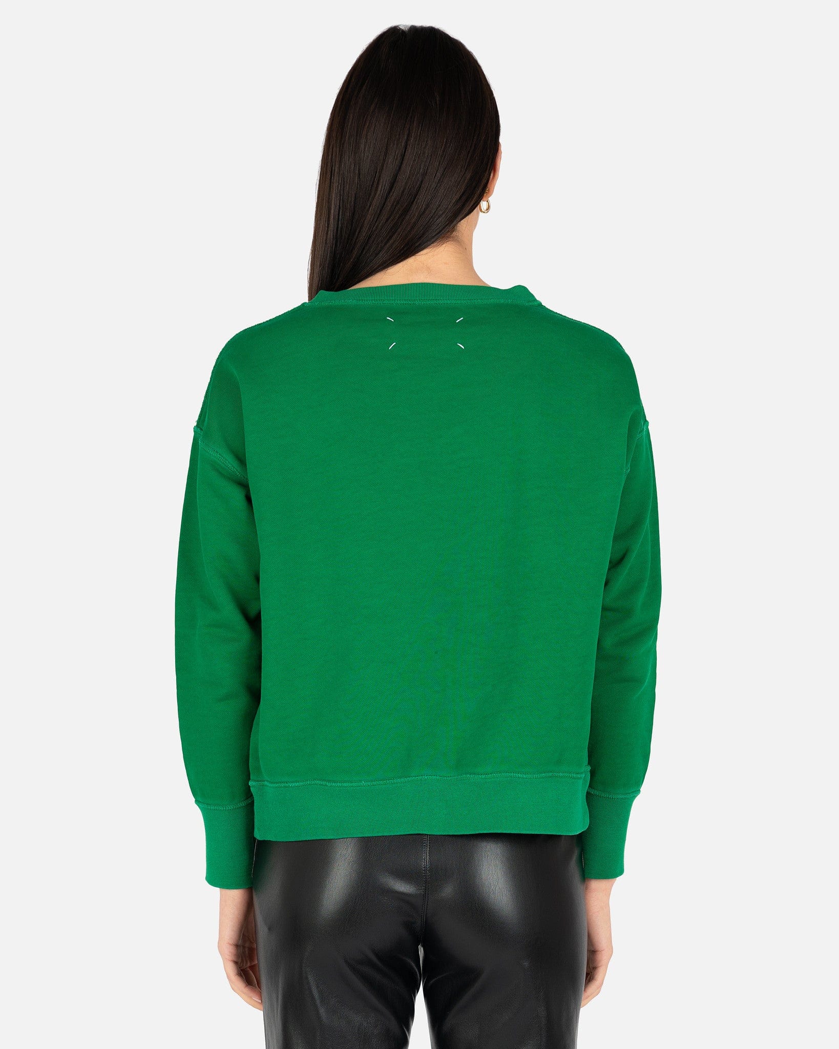 Circus Smile Sweatshirt In Green Maison margiela – Гарантія оригінальності – детальний вид