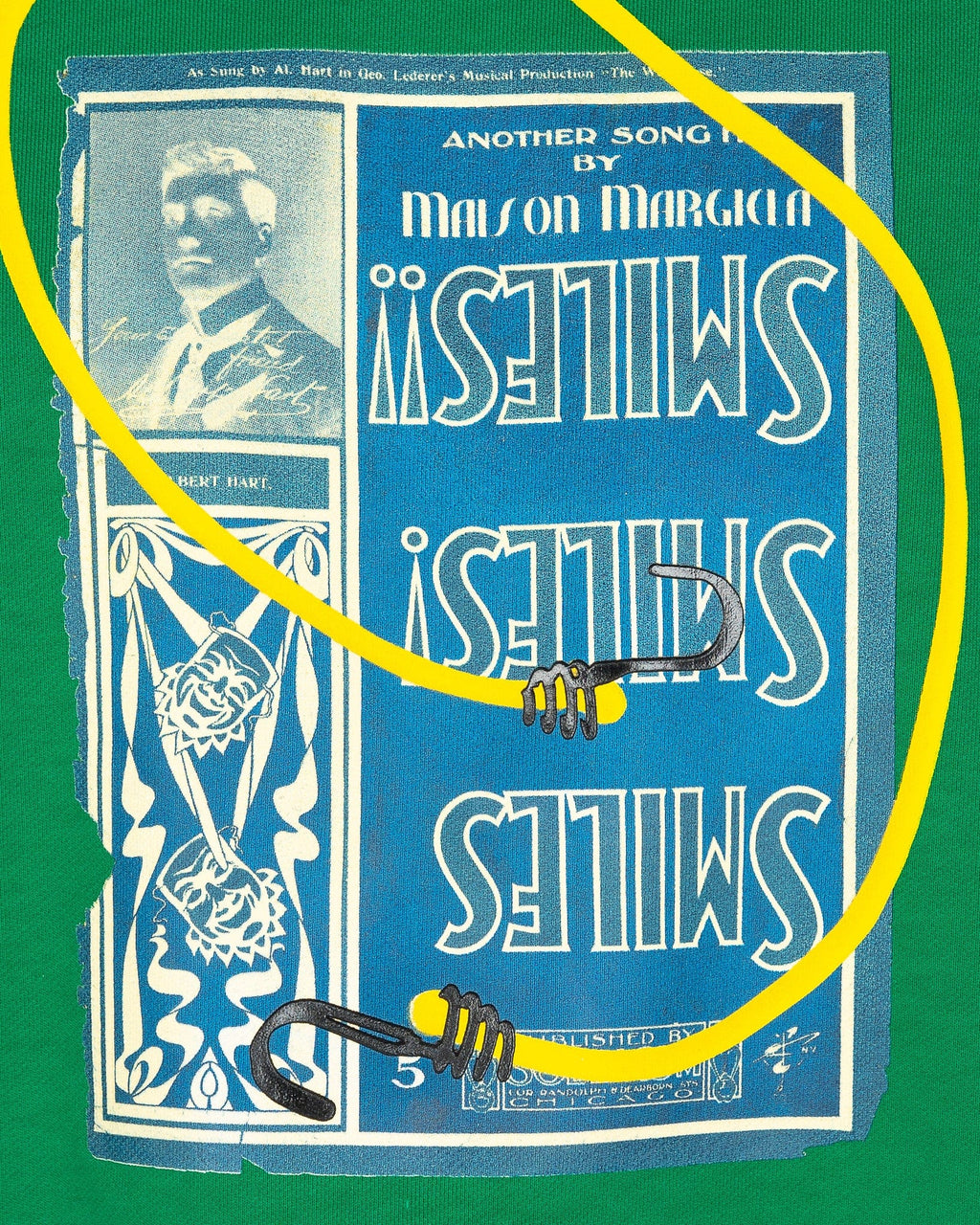 Circus Smile Sweatshirt In Green Maison margiela – Гарантія оригінальності – збільшений вид