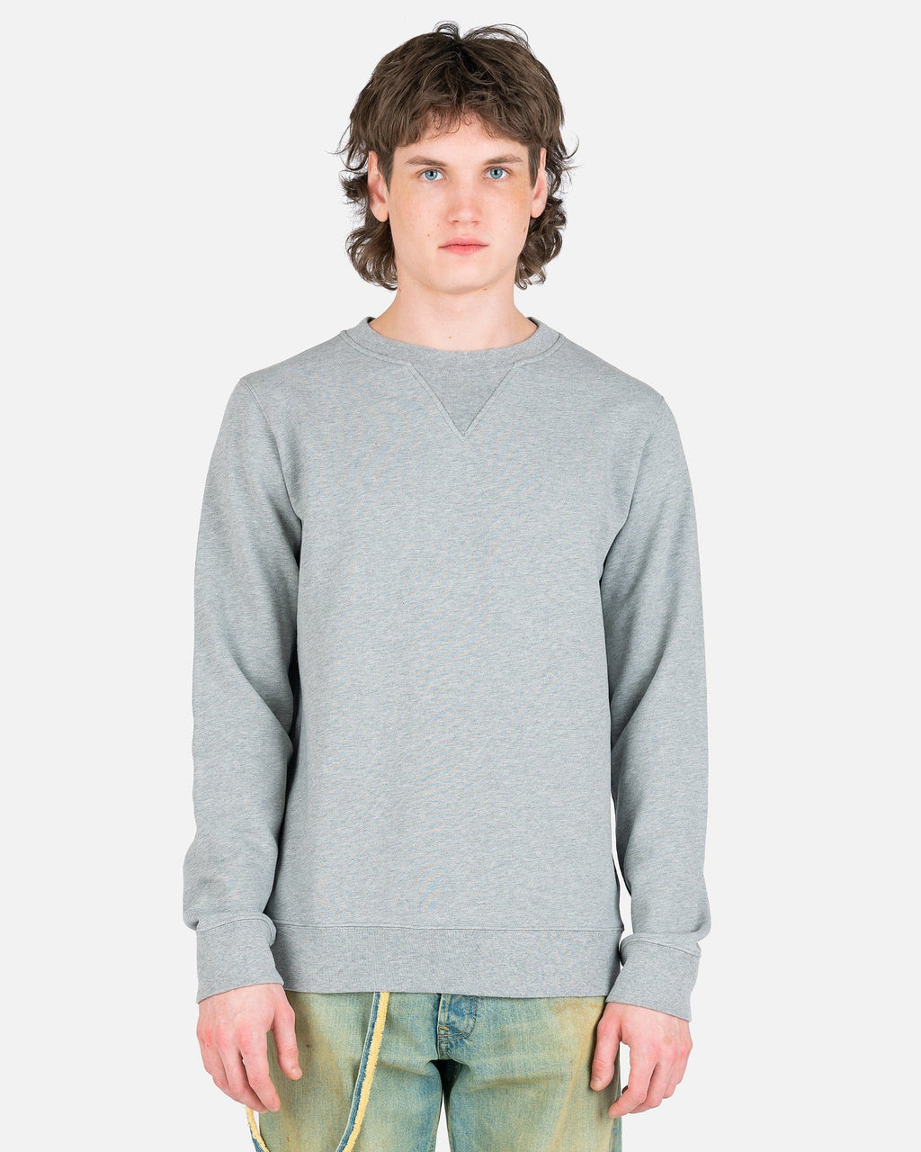 Оригінальна Classic Sweatshirt In Grey Maison margiela – боковий вид