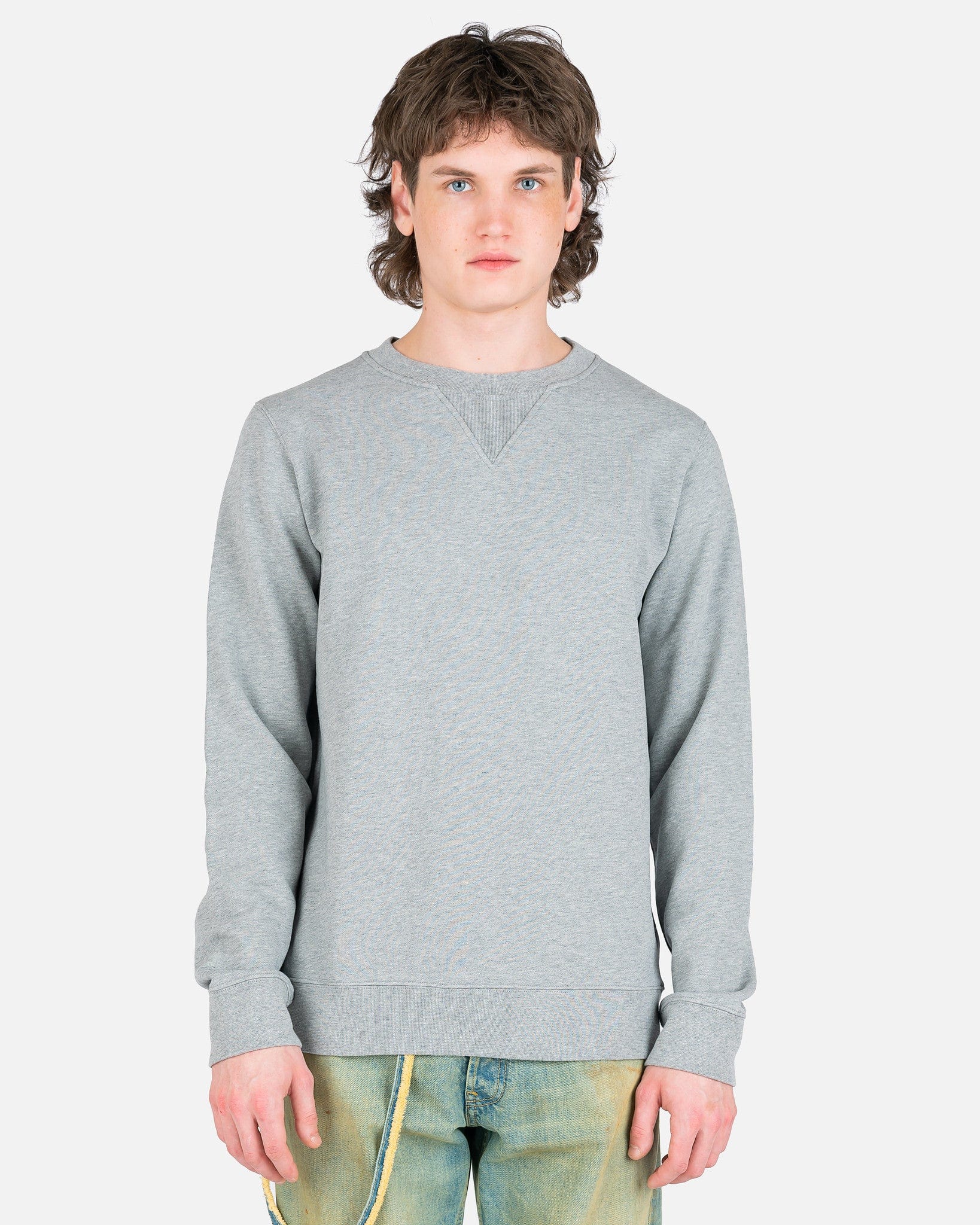 Оригінальна Classic Sweatshirt In Grey Maison margiela – боковий вид