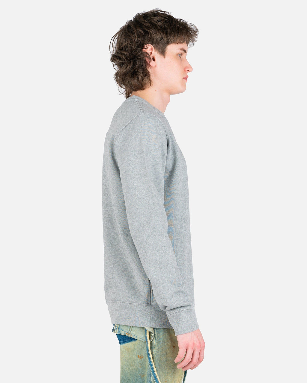 Оригінальна Classic Sweatshirt In Grey Maison margiela – вид ззаду