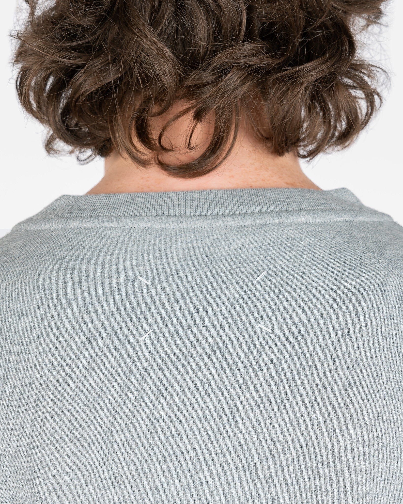 Оригінальна Classic Sweatshirt In Grey Maison margiela – збільшений вид