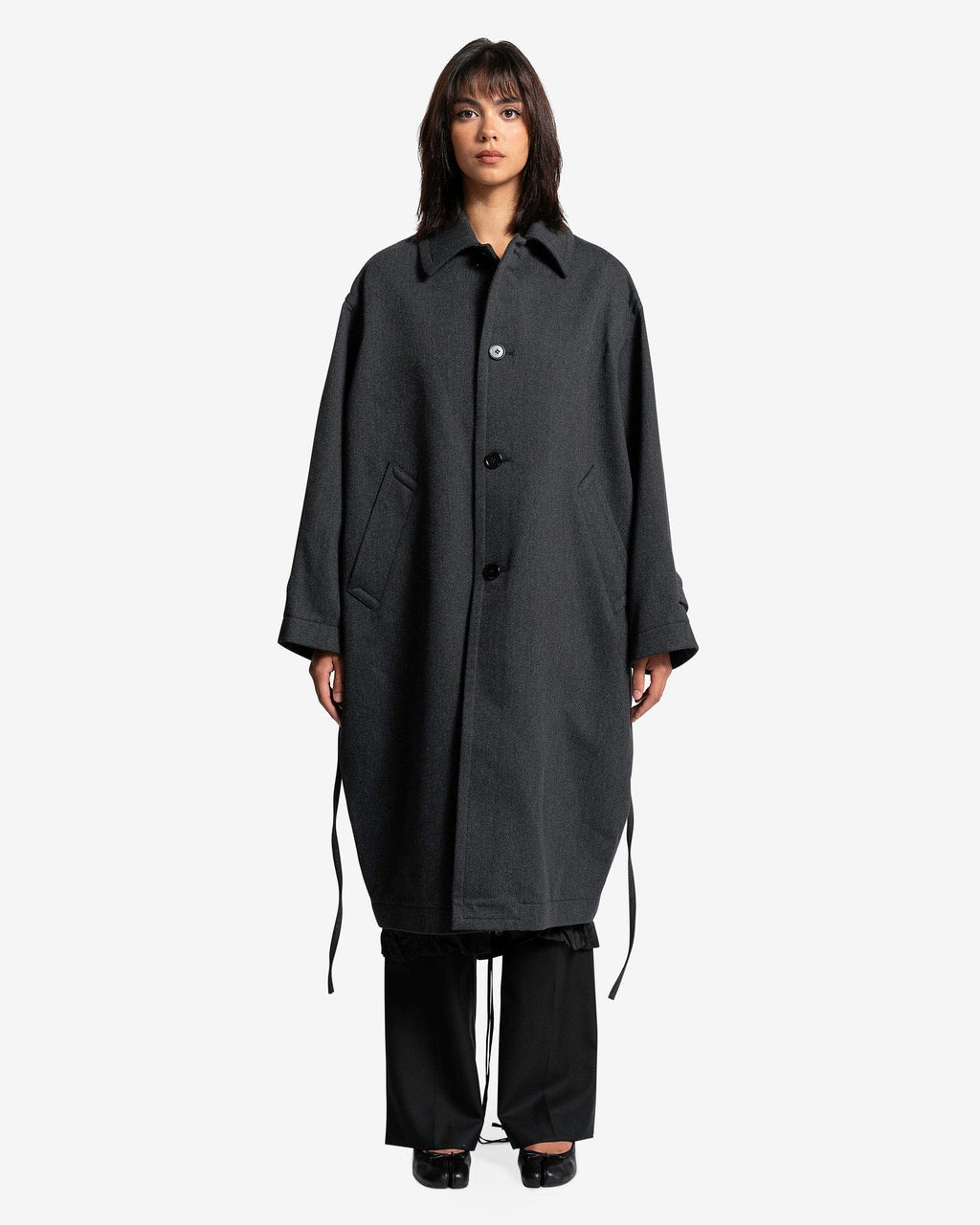 Оригінальна Coat In Black Maison margiela – боковий вид