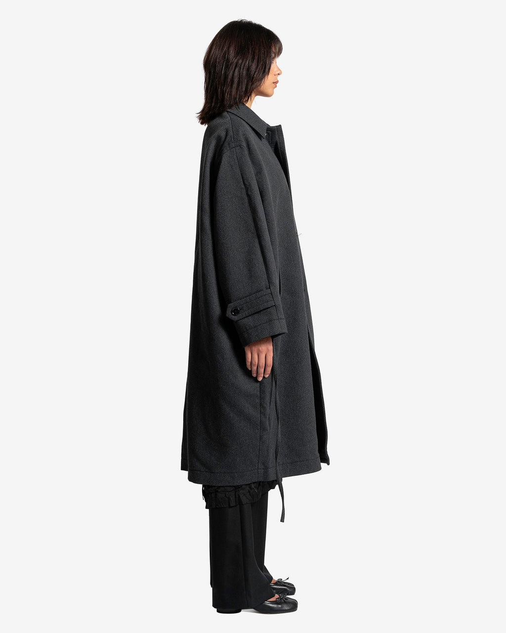 Оригінальна Coat In Black Maison margiela – вид ззаду
