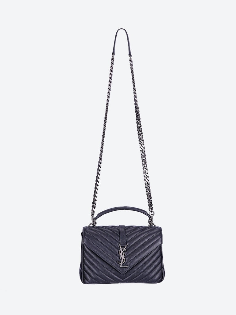 College Medium Quilted Leather Shoulder Bag Saint laurent оригінал – Купити в Україні – вид ззаду