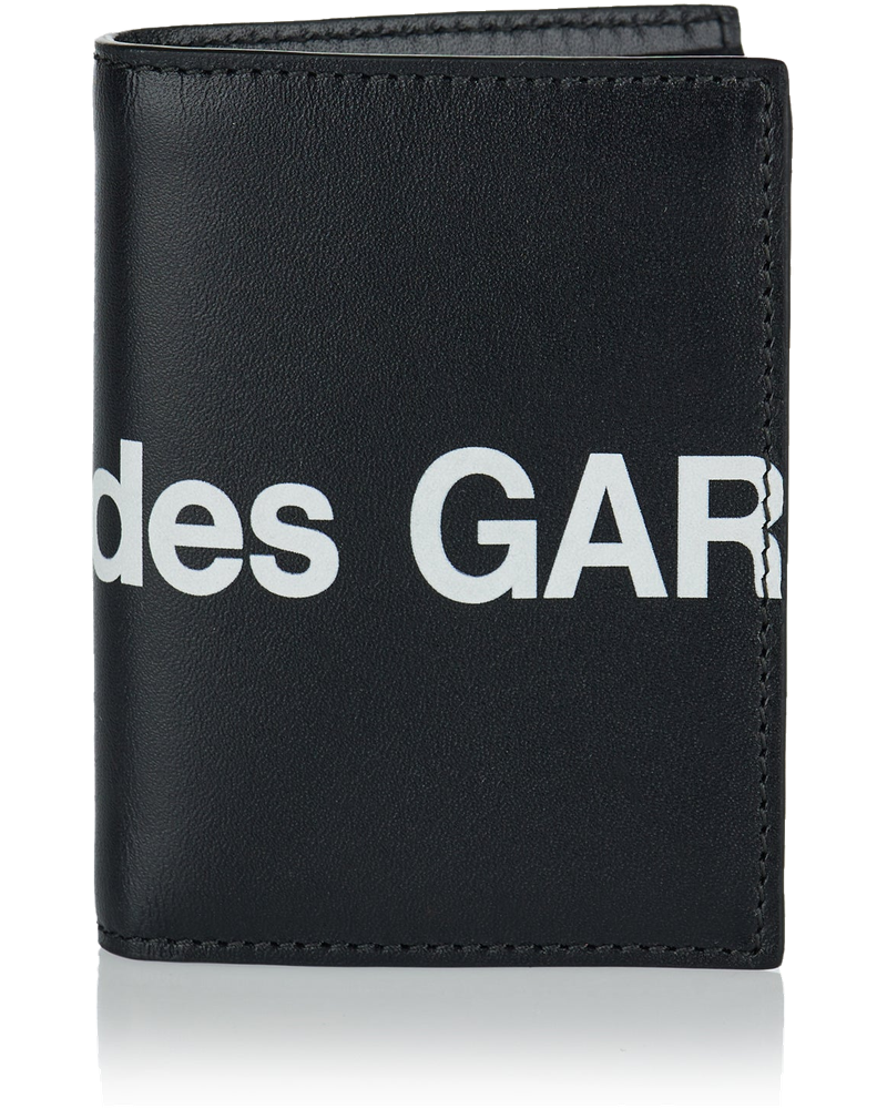 Large Logo Leather Bifold Wallet Comme des garcons оригінал – Купити в Україні