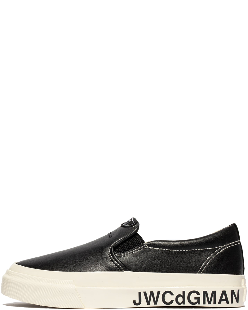 Junya Watanabe Man X Stepney Workers Club Leather Slip On Shoes Black Comme des garcons оригінал – Купити в Україні