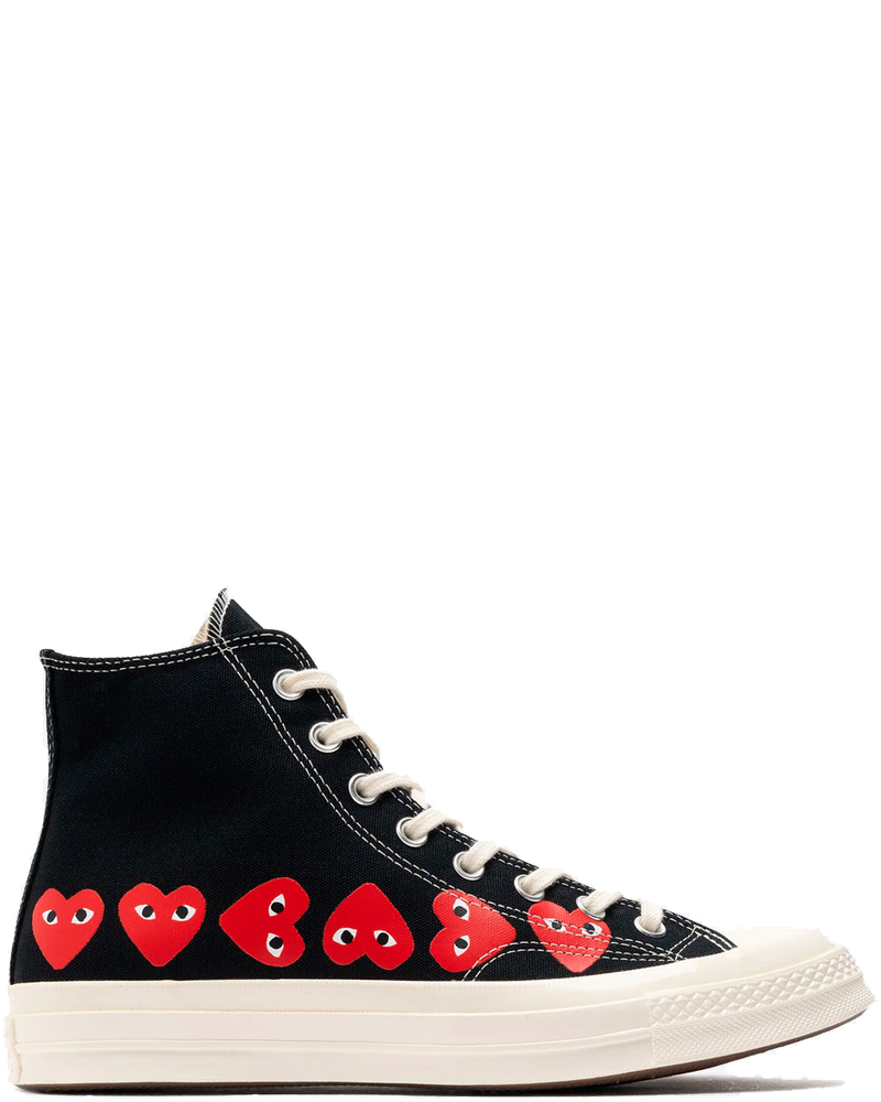Оригінальна Chuck 70 Hi Black Multi Heart High X Cdg Comme des garcons