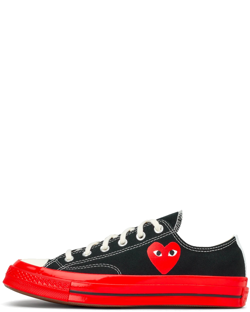 Оригінальна X Converse Chuck 70 Low Shoes Black Comme des garcons