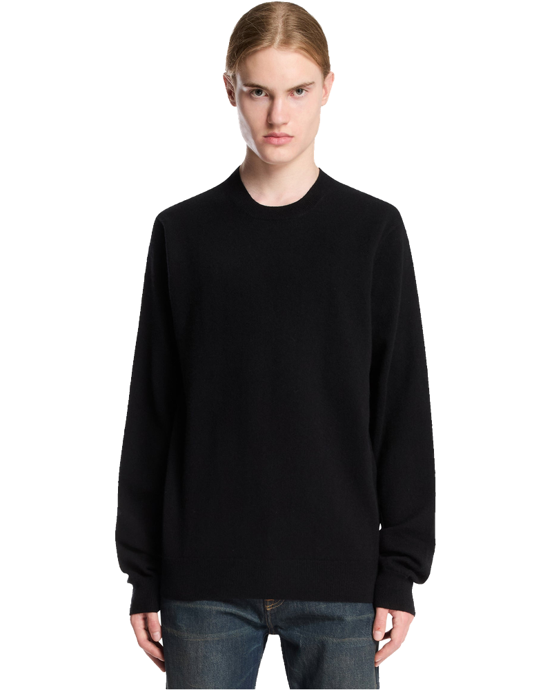 Оригінальна Black Wool Crewneck Sweater Comme des garcons