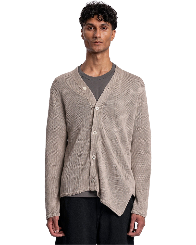 Оригінальна Asymmetrical Linen Cardigan In Beige Comme des garcons